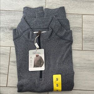 Greg Norman Collection Charcoal Quarter-Zip Pullover